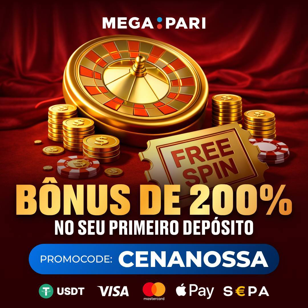 MegaPari — bónus de 200% no primeiro depósito